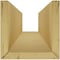Ekena Millwork 3-Sided (U-beam) Sandblasted Endurathane Faux Wood Ceiling Beam, Factory Prepped, 8"W x 4"H  x 10'L BMSD3C0080X040X120UN - alternate 8